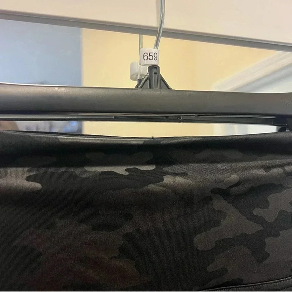 Spanx Faux Leather Camo Leggings in Matte Black Camo - Picture 3 of 5